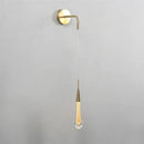Modern gold crystal droplet wall lamp living room sconce by Decorbites