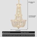 GobekUsa Crystal Duplex Chandelier: New Light Luxury Modern Design for Living Room & Hall