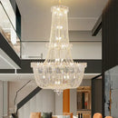 GobekUsa Crystal Duplex Chandelier: New Light Luxury Modern Design for Living Room & Hall