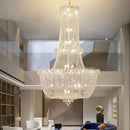 GobekUsa Crystal Duplex Chandelier: New Light Luxury Modern Design for Living Room & Hall