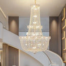 GobekUsa Crystal Duplex Chandelier: New Light Luxury Modern Design for Living Room & Hall