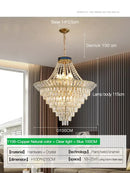 GobekUsa Crystal Duplex Chandelier: Modern & Elegant for Hotels, Villas, & Living Spaces