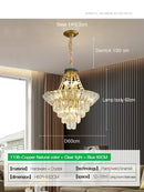 GobekUsa Crystal Duplex Chandelier: Modern & Elegant for Hotels, Villas, & Living Spaces