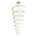 GobekUsa Crystal Duplex Ring Pendant Light Chandelier