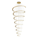 GobekUsa Crystal Duplex Ring Pendant Light Chandelier