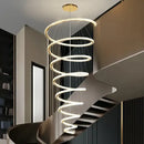 GobekUsa Crystal Duplex Ring Pendant Light Chandelier