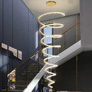 GobekUsa Crystal Duplex Ring Pendant Light Chandelier