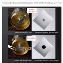 GobekUsa Crystal Entrance Ceiling Lamp: Modern Minimalist LED Balcony Light