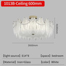 GobekUsa Crystal Feather Chandelier: Luxury Pendant for Home Decor & Designer Ceiling Fixture