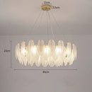 GobekUsa Crystal Feather Chandelier: Luxury Pendant for Home Decor & Designer Ceiling Fixture