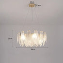 GobekUsa Crystal Feather Chandelier: Luxury Pendant for Home Decor & Designer Ceiling Fixture