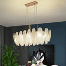 GobekUsa Crystal Feather Chandelier: Luxury Pendant for Home Decor & Designer Ceiling Fixture