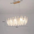 GobekUsa Crystal Feather Chandelier: Luxury Pendant for Home Decor & Designer Ceiling Fixture