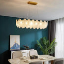 GobekUsa Crystal Feather Chandelier: Luxury Pendant for Home Decor & Designer Ceiling Fixture