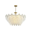 GobekUsa Crystal Feather Chandelier: Luxury Pendant for Home Decor & Designer Ceiling Fixture