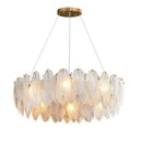 GobekUsa Crystal Feather Chandelier: Luxury Pendant for Home Decor & Designer Ceiling Fixture