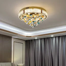 GobekUsa Crystal Flower LED Ceiling Light - Modern Home Decor.
