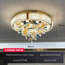 GobekUsa Crystal Flower LED Ceiling Light - Modern Home Decor.