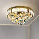 GobekUsa Crystal Flower LED Ceiling Light - Modern Home Decor.