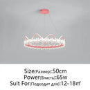 GobekUsa Crystal Flower Ring Chandelier for Modern Living and Bedroom