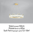 GobekUsa Crystal Flower Ring Chandelier for Modern Living and Bedroom