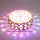 GobekUsa Champagne LED Crystal Embedded Round Ceiling Light - Simple Style Flush Mount for Passageway