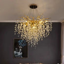 GobekUsa Crystal G9 Chandelier: Luxury Living Room Branch Pendant Lights, Modern LED Luminarias