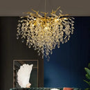 GobekUsa Crystal G9 Chandelier: Luxury Living Room Branch Pendant Lights, Modern LED Luminarias