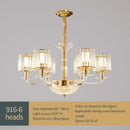 GobekUsa Crystal Glass Pendant Lamp: Modern European Luxury for Living, Dining, Bedroom