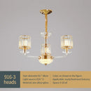 GobekUsa Crystal Glass Pendant Lamp: Modern European Luxury for Living, Dining, Bedroom