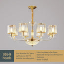 GobekUsa Crystal Glass Pendant Lamp: Modern European Luxury for Living, Dining, Bedroom