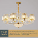 GobekUsa Crystal Glass Pendant Lamp: Modern European Luxury for Living, Dining, Bedroom