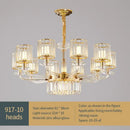 GobekUsa Crystal Glass Pendant Lamp: Modern European Luxury for Living, Dining, Bedroom