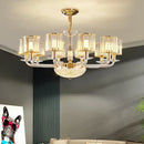 GobekUsa Crystal Glass Pendant Lamp: Modern European Luxury for Living, Dining, Bedroom