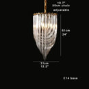 GobekUsa Crystal Glass Pendant Lights, Dimmable Modern Lighting
