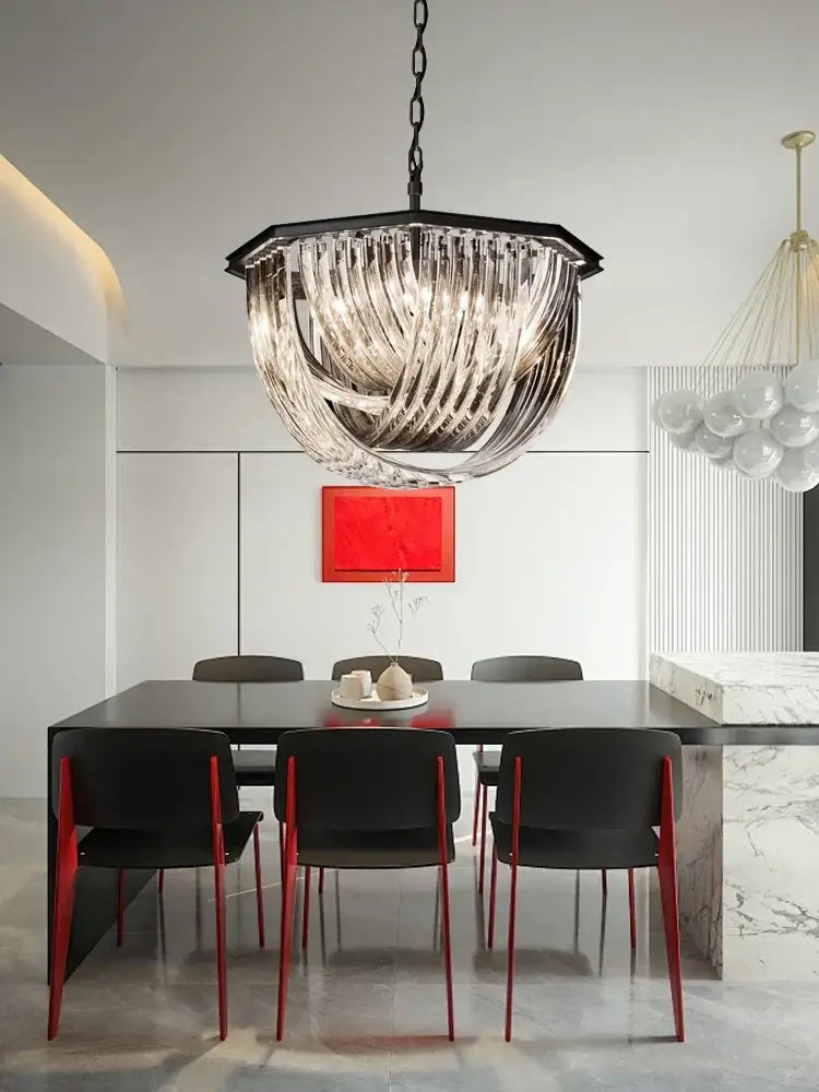 GobekUsa Crystal Glass Pendant Lights, Dimmable Modern Lighting, photo 3 of 14