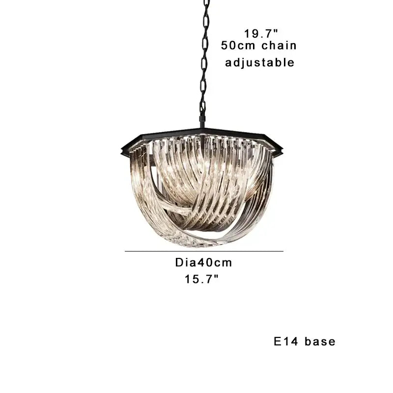 GobekUsa Crystal Glass Pendant Lights, Dimmable Modern Lighting, photo 10 of 14