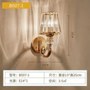 GobekUsa Crystal Glass Wall Lamp for Bedroom Living Room Staircase