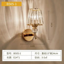 GobekUsa Crystal Glass Wall Lamp for Bedroom Living Room Staircase