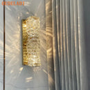 GobekUsa Crystal Glass Wall Sconce Lamp for Modern Light Luxury Home Decor