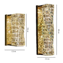 GobekUsa Crystal Glass Wall Sconce Lamp for Modern Light Luxury Home Decor