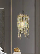 GobekUsa Crystal Headboard Chandelier: Modern Luxury for Master Bedroom & Dining Room