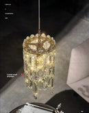 GobekUsa Crystal Headboard Chandelier: Modern Luxury for Master Bedroom & Dining Room
