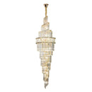 GobekUsa Crystal Hollow Chandelier LED Light for Modern Luxury Living Room Loft