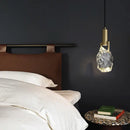 GobekUsa Crystal Iron Bedside Chandelier: Nordic Light Luxury Post Modern Design