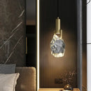 GobekUsa Crystal Iron Bedside Chandelier: Nordic Light Luxury Post Modern Design