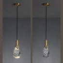 GobekUsa Crystal Iron Bedside Chandelier: Nordic Light Luxury Post Modern Design