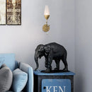 GobekUsa Mini Wall Sconce Light with Crystal Leaf Design - Modern Metallic Gold Finish - Ideal for Bedroom Illumination