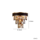 GobekUsa Crystal Leather Chandelier | Modern LED Lustres for Living Room & Dining Room