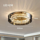 GobekUsa Crystal LED Ceiling Chandelier Dimmable Luxury Modern Room Decor Bedroom Light